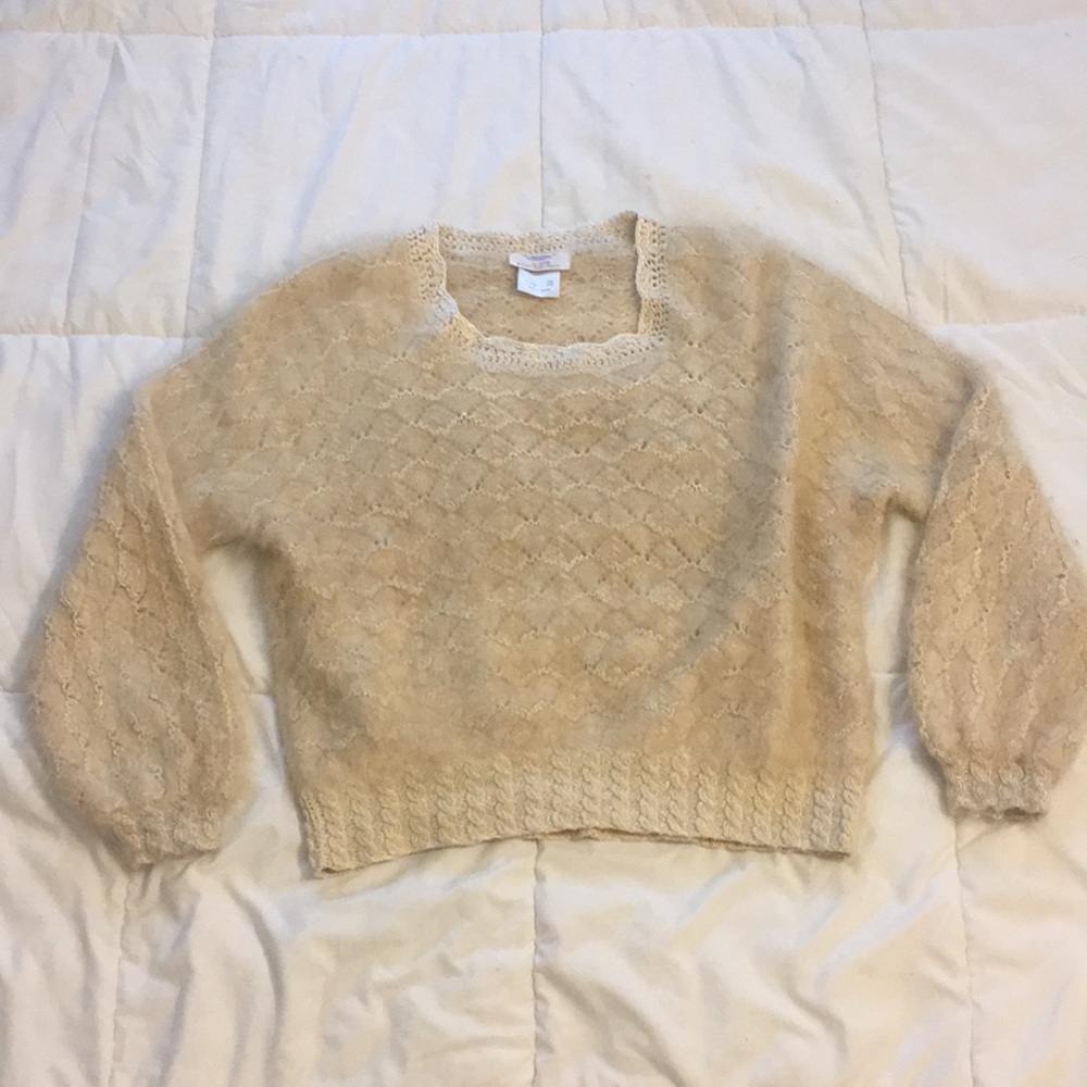 Stunning Vintage Angora/Silk Sweater